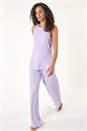 Lilac Dusk Textured Longline Stretch Top, Image 4 of 5