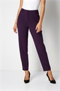 Plum Long Straight Leg Stretch Trouser, Image 1 of 4