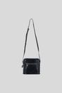 Black Genuine Leather Crossbody Bag with Adjustable Strap, Image 2 of 5
