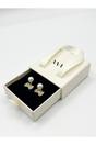 Gold Diamante Bow Pearl Drop Earrings - Gift Boxed, Image 3 of 5