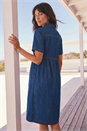 Denim Denim Zip Midi Dress, Image 3 of 4