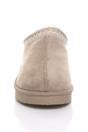 Beige Faux Fur Lined Comfy Aztec Embroidered Ultra Mini Booties Slippers, Image 6 of 6