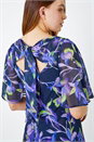  Floral Print Chiffon Maxi Dress, Image 5 of 5