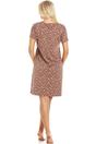 Taupe Multicoloured Polka Dot Cotton Nightshirt, Image 3 of 5
