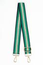 Green Glitter Stripe Woven Bag Strap, Image 1 of 4
