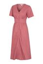 Pink Riviera Button Through Midi Dress, Image 3 of 4