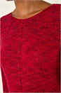 Red Textured Knit Jumper, Image 5 of 5