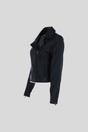 Black Ashwood Leather Black Real Veg Tanned Leather Plain Biker Jacket, Image 3 of 5