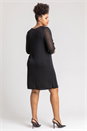 Black Curve Sparkle Swing Dress, Image 2 of 5