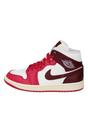 Red Nike Womens Air Jordan 1 Mid Trainers, Image 1 of 6