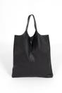 Navy Blue Italian Leather Shoulder Bag, Image 3 of 5
