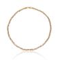 Multi Gold Rose Gold and Silver Spiral Sterling Silver Flat Necklace, Image 1 of 1