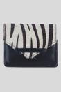 Black Hair-On Hide Accent RFID Protected Real Leather Purse, Image 1 of 3