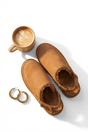 Khaki Niraya Faux Suede Slingback Mule Sandals With Cuff Strap, Image 6 of 8