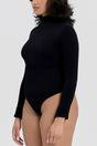 Black Turtle Neck Sculpting Bodysuit, Image 4 of 5