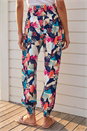 Navy  Abstract Tie Pocket Trousers, Image 3 of 4
