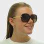 Brown Michael Kors Brown Square Dark Tortoise Gold Brown Gradient Sunglasses, Image 5 of 8