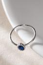 Blue Sterling Silver Blue Zirconia Ring, Image 5 of 5