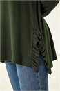 Green Soft Touch Side Ruffle Top, Image 5 of 5
