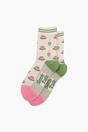 Cream Matcha Tea Bamboo Socks in Cream, Image 3 of 4