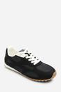 Black Marleigh Suede Retro Runner Trainer, Image 3 of 6