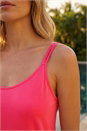 Pink Double Strap Stretch Vest Top, Image 4 of 4