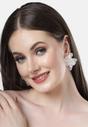 White Diva Collection Ethereal Bloom Drop Earrings, Image 4 of 5