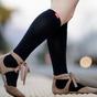 Black Nylon 15-20mmhg Compression Wide Socks, Image 4 of 5
