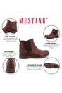 Red Womens Chelsea Ankle Boots - M0052002, Image 3 of 7