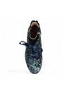 Blue Womens Gothic Ankle Heeled Boot - EMCMAO, Image 7 of 7