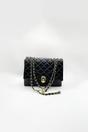 Black Luxury Quilted Shoulder Handbag, Image 3 of 4