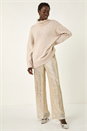 Silver Sequin Wide Leg Trousers, Image 4 of 7