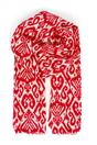 Red Damask Lightweight Cotton Scarf, Image 1 of 4