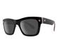 Black Ruby Rocks Francine Wayfarer Style Sunglasses Black with Pink Side Frame, Image 1 of 2