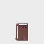 Brown 'LYNN' Real Leather Slim Credit Cardholder Case, Image 1 of 5