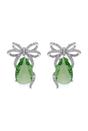 Green Charming Green Drop Earrings, Image 1 of 4