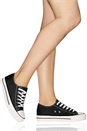 Black Canvas Pump Trainers, Image 1 of 4