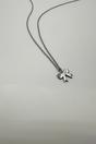 Silver Mini Bow Pendant Necklace in Silver, Image 3 of 3