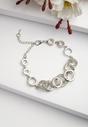 Silver Diva Collection Elegant Double Wrap Bracelet, Image 2 of 6
