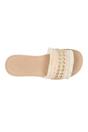 Neutral Nalani Embellished Flat Slides, Image 3 of 4