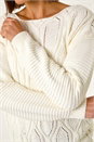 Ivory Mix Stitch Knit Jumper, Image 5 of 5