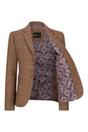 Brown Infinity Leather Brown Tweed Blazer in Herringbone Check, Image 3 of 6