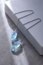 Blue Sterling Silver Blue Crystal Threaders, Image 1 of 3