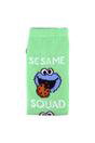Blue Ladies Cotton Novelty Socks - Sesame Street Pattern Fun & Comfortable Socks, Image 2 of 3