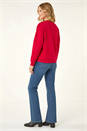 Red Placement Print Sweatshirt , Image 3 of 4