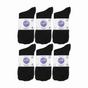 Black 12 Pairs Diabetic Bamboo Socks, Image 5 of 5