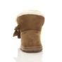Tan AJVANI Tan Faux Fur Lined Ankle Boots Slippers, Image 6 of 6
