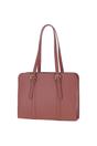 Pink 'Alonza' Zip Top Leather Handbag, Image 3 of 3