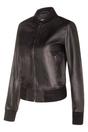 Black MA-1 Leather Bomber Jacket-Newcastle, Image 2 of 4