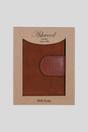 Tan Suede & Leather RFID Protected Trifold Purse, Image 2 of 4